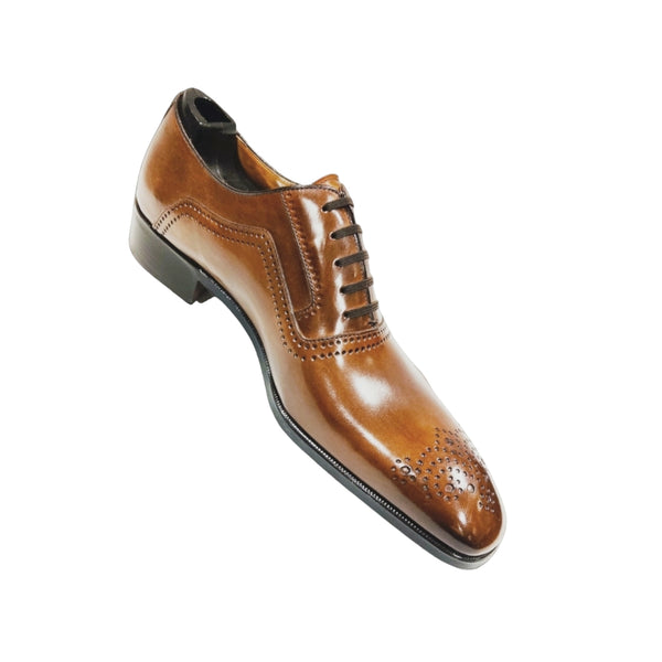 GMTO Artioli - Richelieu cuir de veau marron tan - Acompte 50%